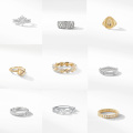 Hot Trending Popular Gold Plated Jewelry Engagement Bands Rings Brass Ring for Women